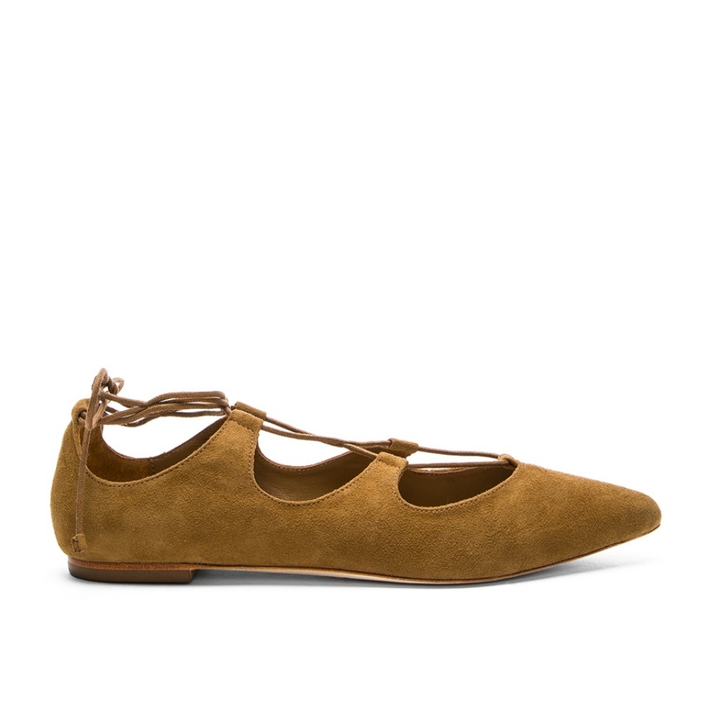 Loeffler Randall Ambra Leather Pointed Toe Flats - Picture 2 of 10